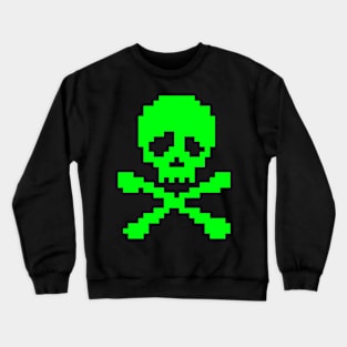 Neon Green Punk Skull Crewneck Sweatshirt